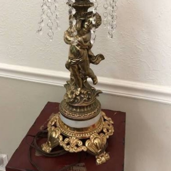 Twin Cherub vintage lamp - Picture 7 of 12